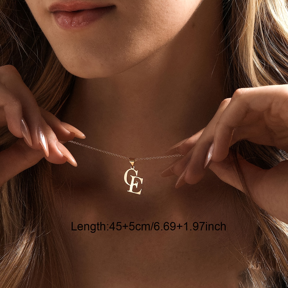 Personalized Double Letter Necklace, Exquisite Gift for Couples